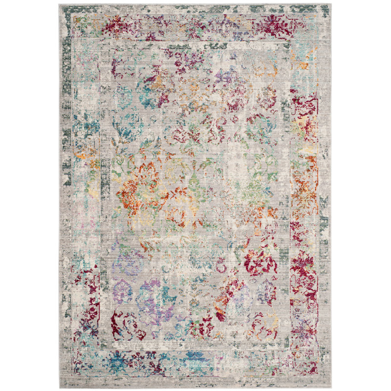 Mistana Lulu Oriental Gray/Purple/Blue Area Rug & Reviews Wayfair
